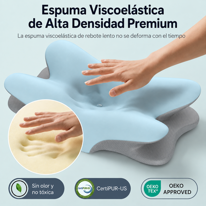 Almohada de soporte cervical y refrigeración premium